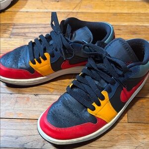 Nike Women’s Air Jordan 1 Low SE sneakers in Black Multi-color way